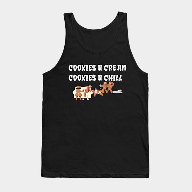 cookies n cream cookies n chill Tank Top by Zino Benradi